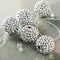 Silver Acrylic Faceted Round Beads, 20mm by Bead Landing&#x2122;